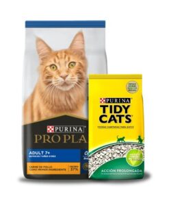 Proplan Cat 7+ x 3 kg Tidy cats x 1.8kg de Regalo!