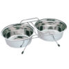 Comedero Acero Inox.Trixie c/pie