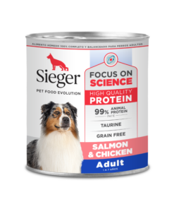 Lata Sieger Adulto Salmon y Pollo x 340grs