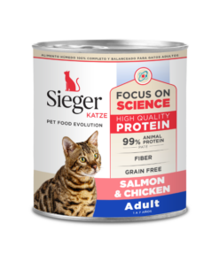 Lata Sieger Katze Salmon y Pollo x 340grs