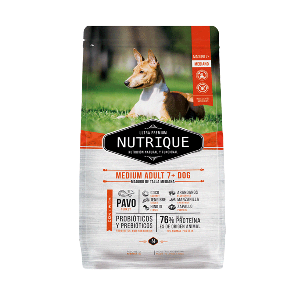 Nutrique Dog Adulto Medium 7+ x 3kg