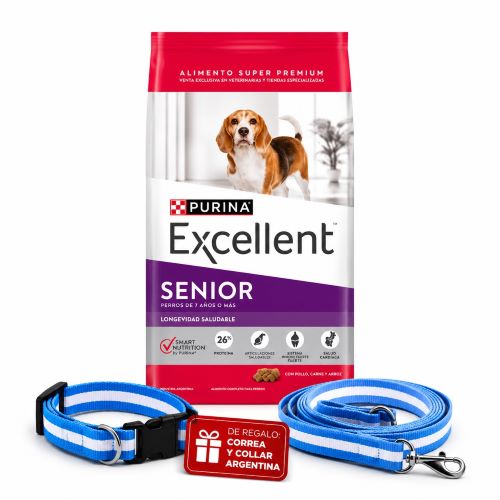 Excellent Dog Adulto Senior x 15kg+Conjunto de Argentina!!