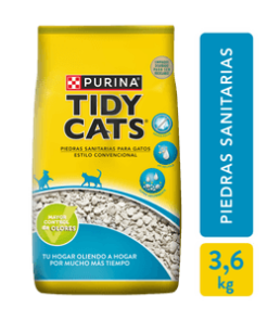 Piedra Tidy Cats, Sanitario Para Gatos x 3.6 kg