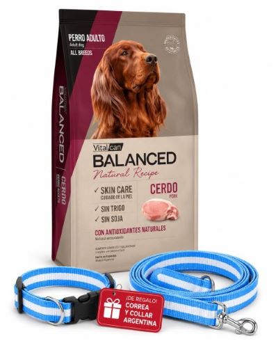 Vital Balanced N.Recipe Cerdo x 15kg+Conjunto de Argentina!!