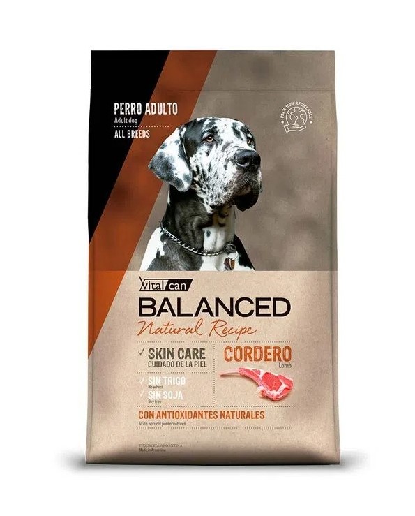 Vital Balanced N.Recipe Cordero x 15kg