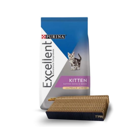 Excellent Cat Kitten x 7.5 Kg+Rascador Eco mini de regalo!