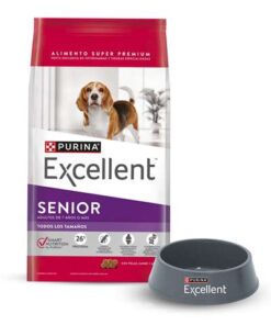 Excellent Dog Adulto Senior x 3kg+comedero!
