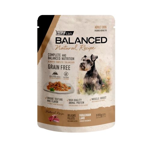 Pouch N.Recipe Perro Adulto Cordero x 100grs