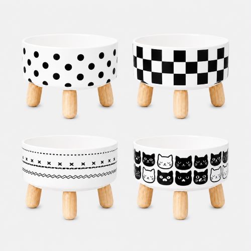Comedero con Estampa y Patitas 17cm
