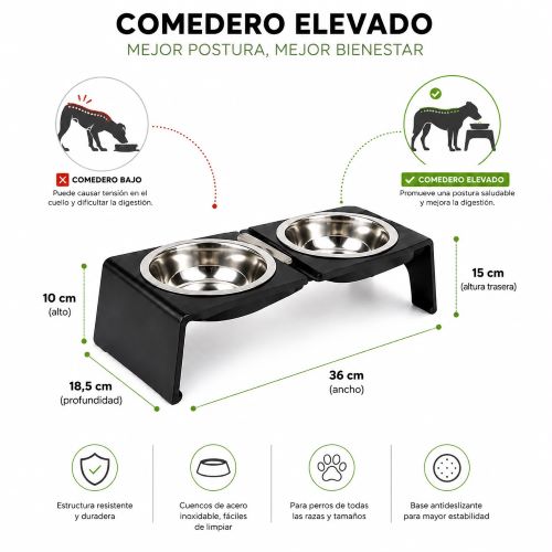 Comedero Metal Doble - Imagen 3